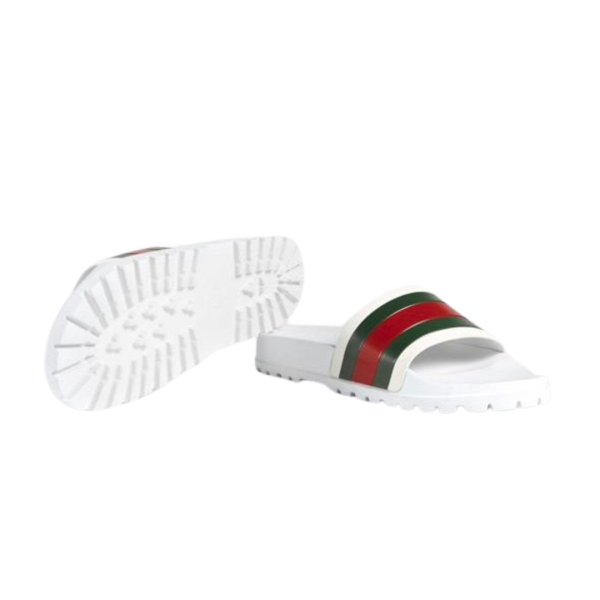 Chinelo Gucci Listras Branco - Image 4