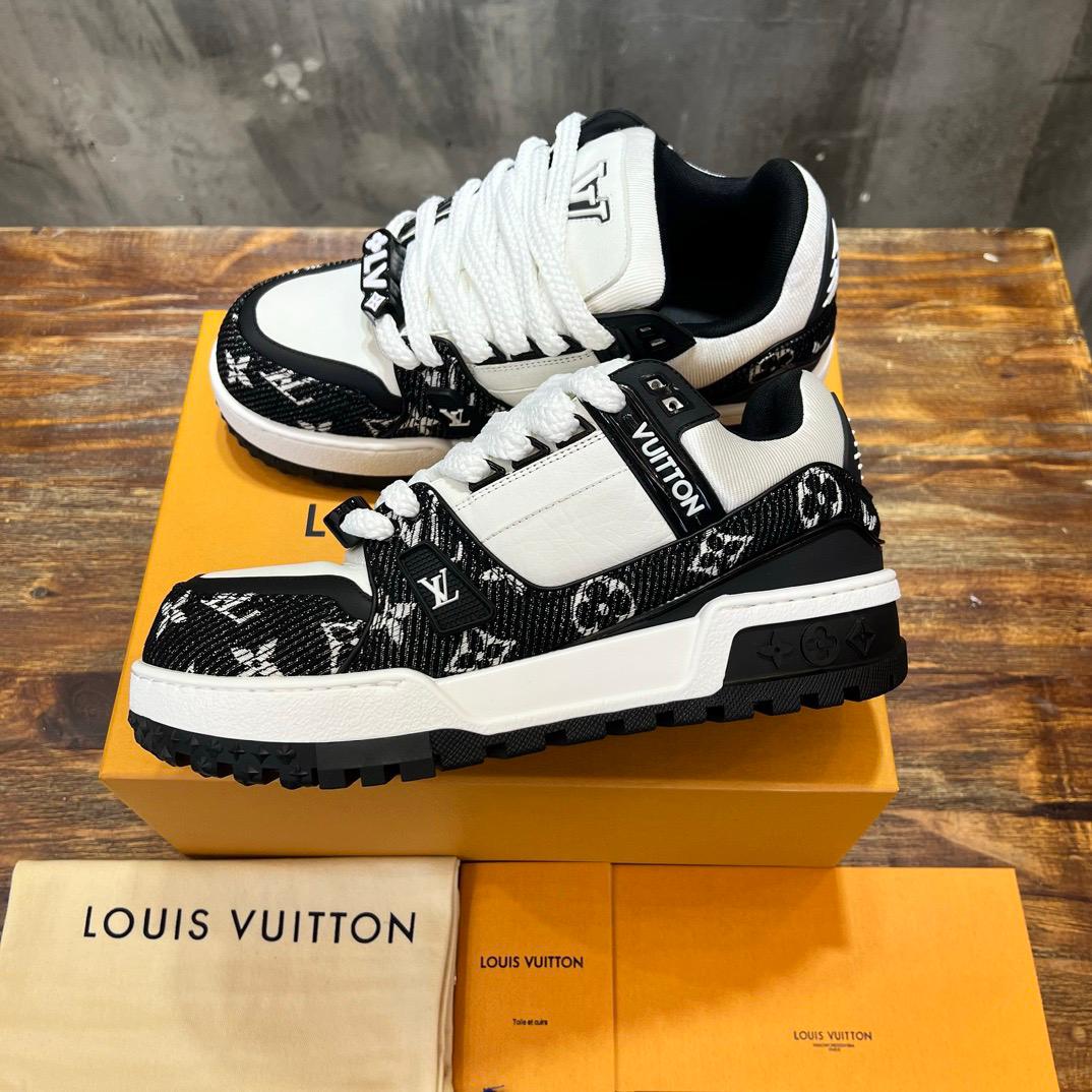 Tênis LV Trainer Maxi Black|White - Imagem 3