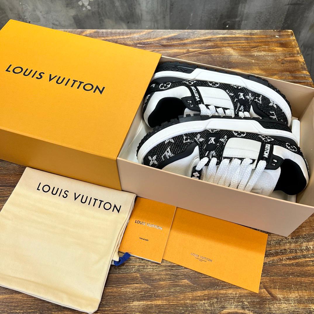 Tênis LV Trainer Maxi Black|White - Imagem 4