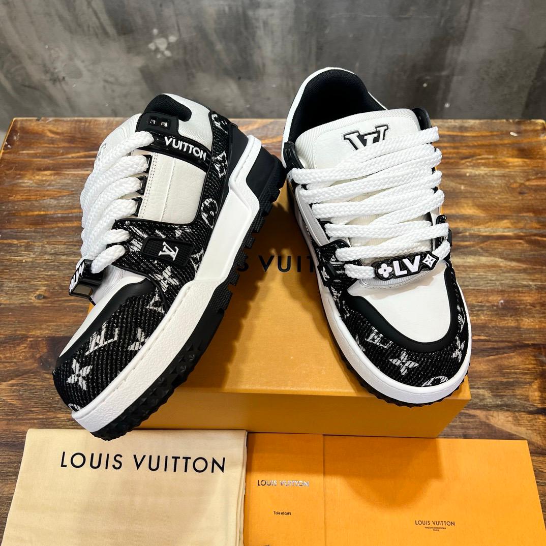 Tênis LV Trainer Maxi Black|White - Imagem 2