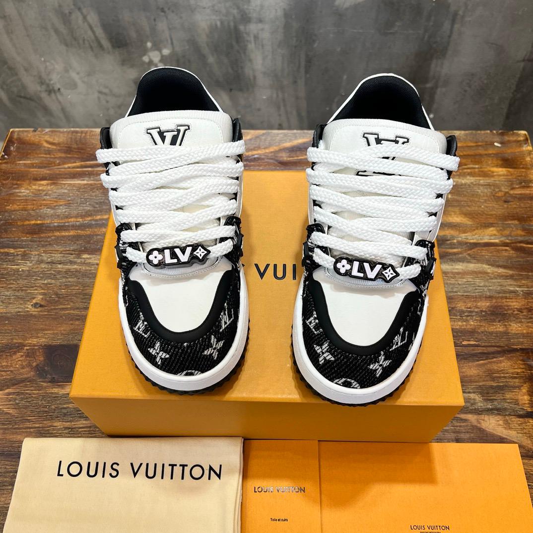Tênis LV Trainer Maxi Black|White - Imagem 5