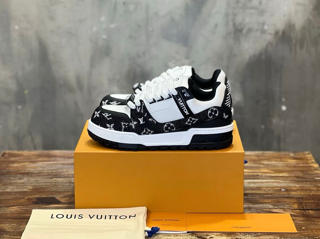 Tênis LV Trainer Maxi Black|White