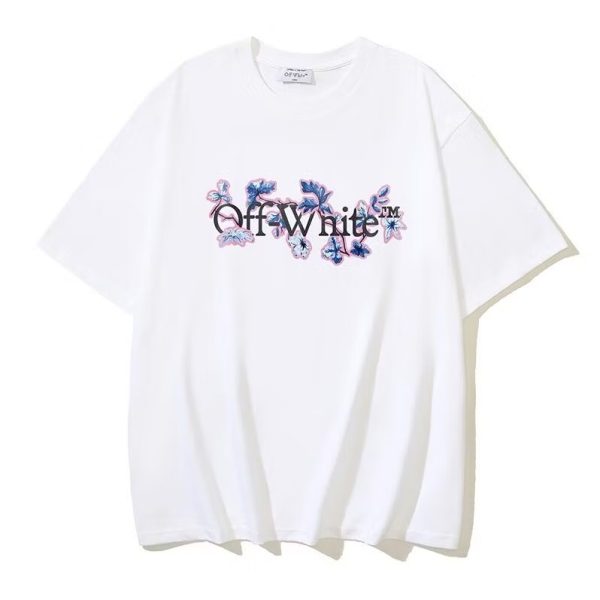 Camisa Off White Rosas
