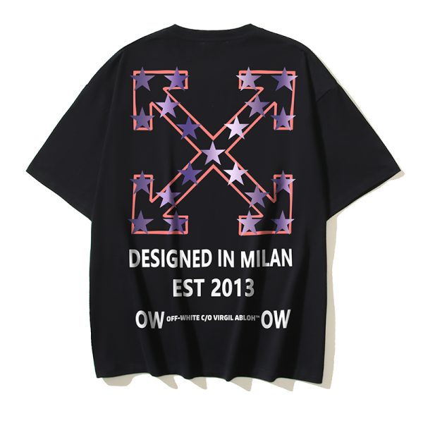 Camisa Off White Estrelas Preta - Imagem 2