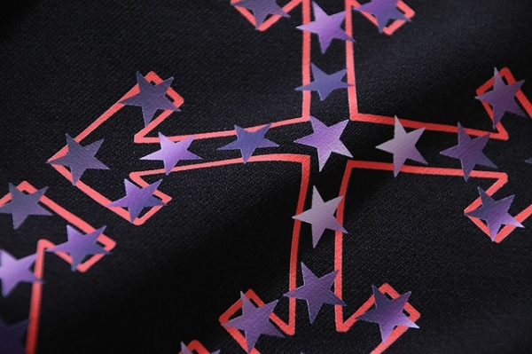 Bermuda Off White Estrelas Preta - Imagem 3