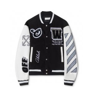Jaqueta Off White College Lea Preta