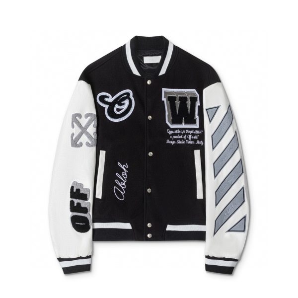 Jaqueta Off White College Lea Preta