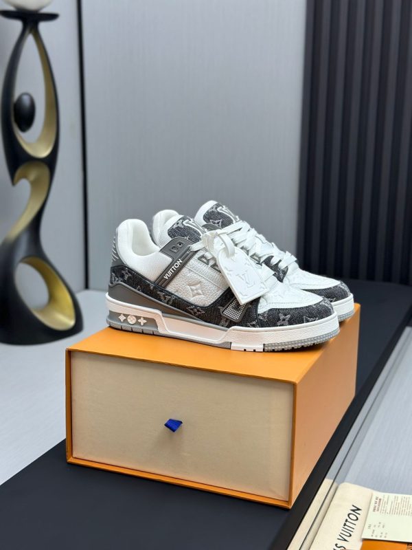 Tênis LV Trainer Branco|Cinza