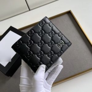 Carteira Gucci 2025 Preta Logo Metal
