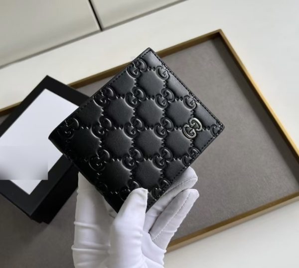 Carteira Gucci 2025 Preta Logo Metal